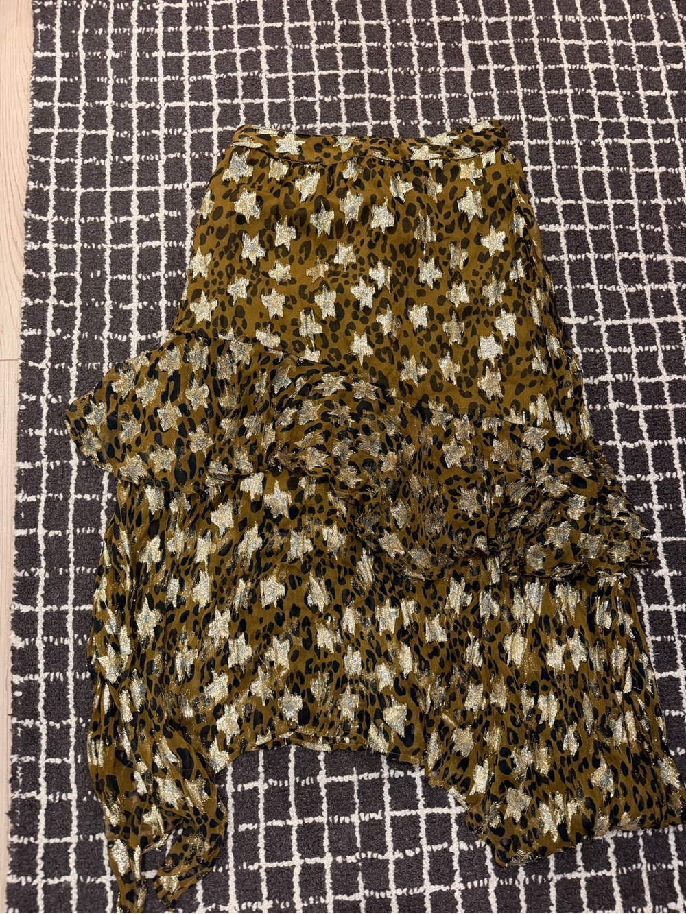 Ciebon Midi Skirt with Animal Print